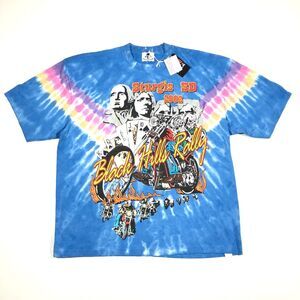 New Warren Lotas Royal Flush Black Hill Rally Tie Dye Tee T Shirt Sz XXL 2XL B9